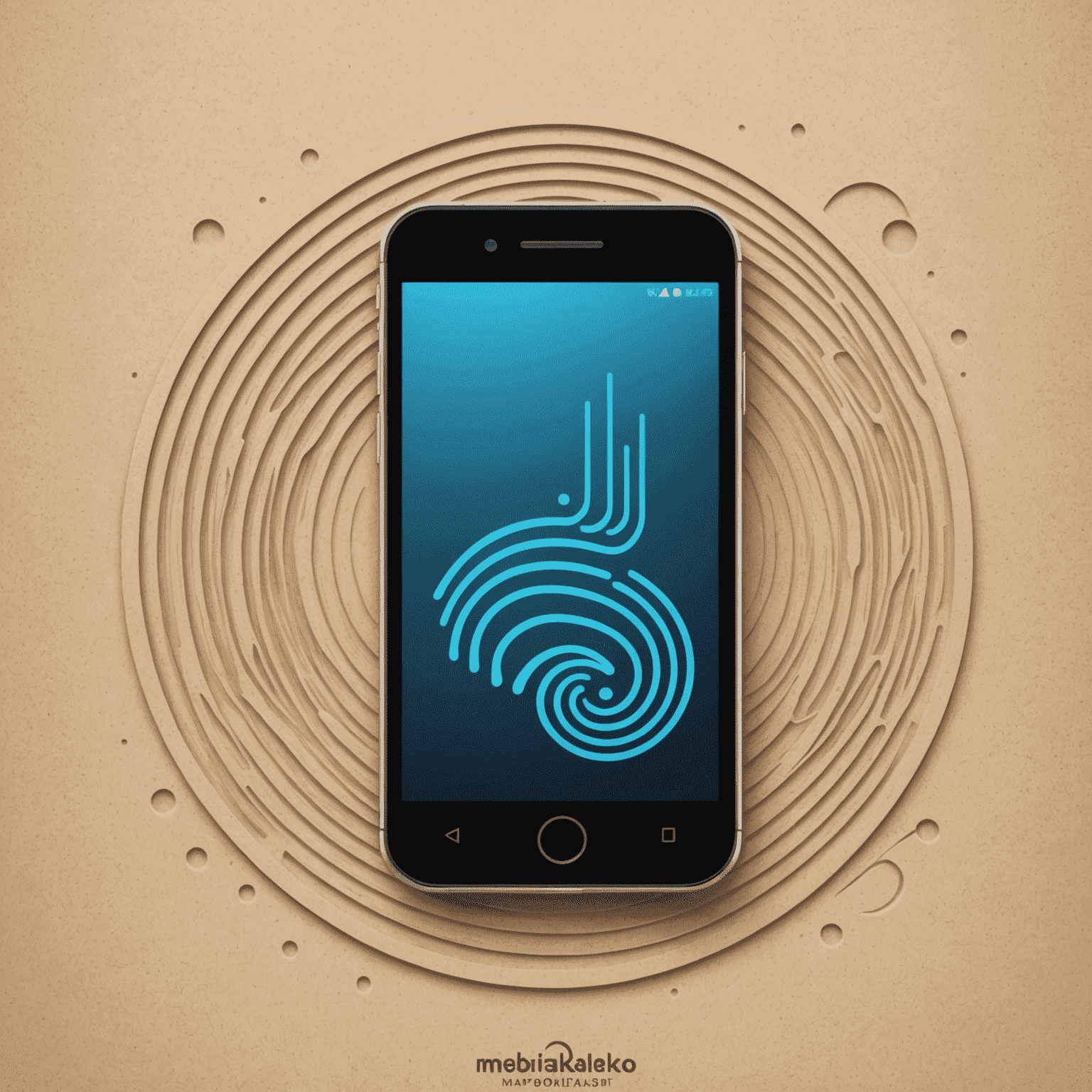 Mobikalo logo featuring a stylized mobile phone icon with signal waves