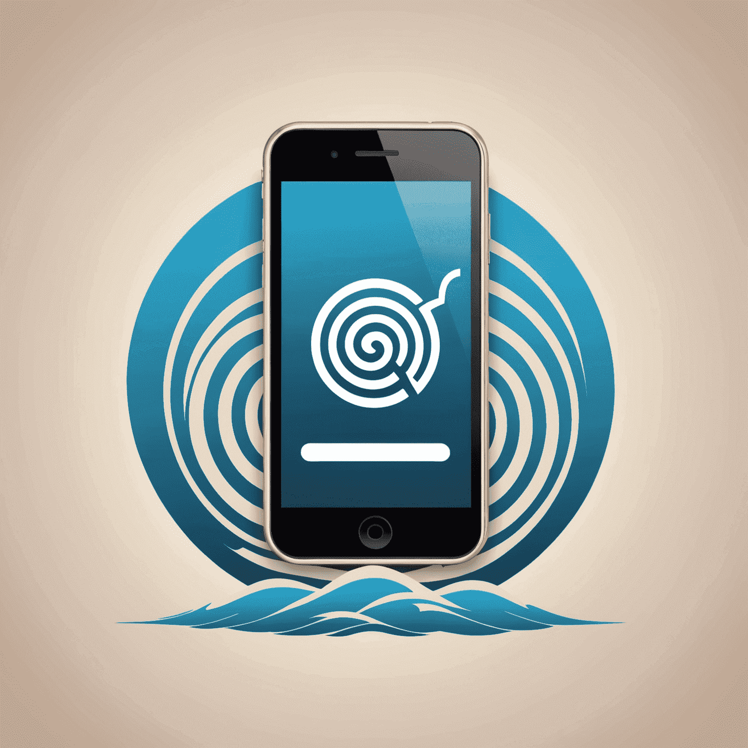 Mobikalo logo featuring a stylized mobile phone icon with signal waves