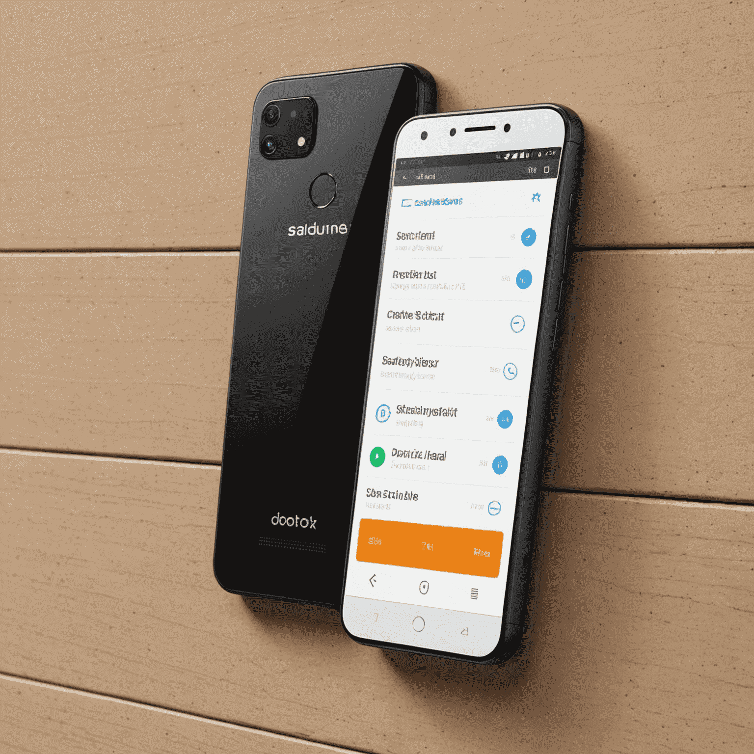 A simple smartphone with a basic calling interface, representing an affordable voice plan for essential communication needs